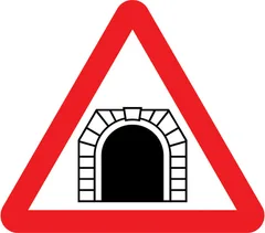 Tunnel ahead — UK road sign