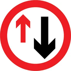 Road sign for question 33