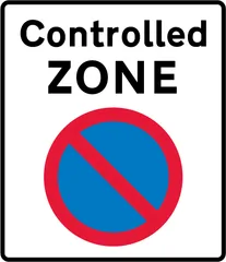 Entrance to a controlled parking zone — UK road sign