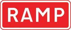 Temporary sudden change in level of carriageway surface — UK road sign