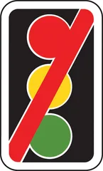 Light signal not in use — UK road sign