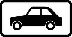 Parking place for motor cars — UK road sign