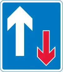 Road sign for question 34