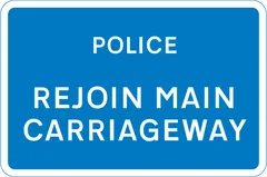 End of temporary permission for traffic to use the hard shoulder — UK road sign