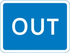 Exit from a car park, private access road or property — UK road sign