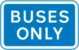 Entrance to bus station, depot or garage — UK road sign